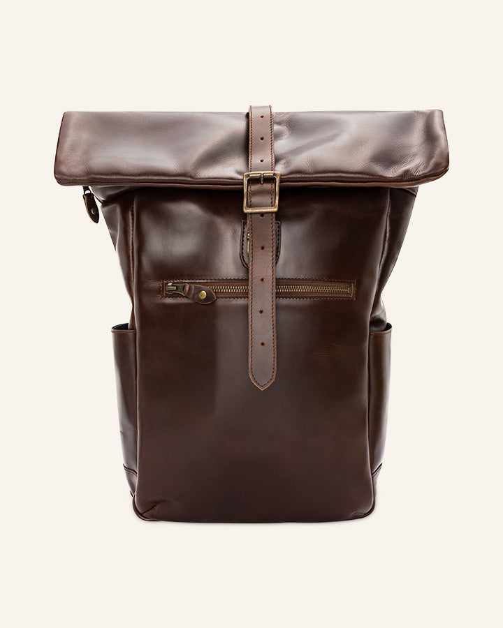 Leder Rolltop Rucksack Nomad - Charakter Sale