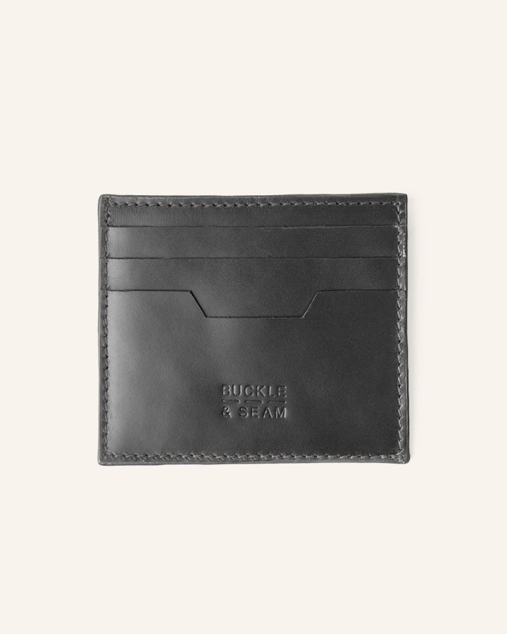 Leather Card Holder Sterling