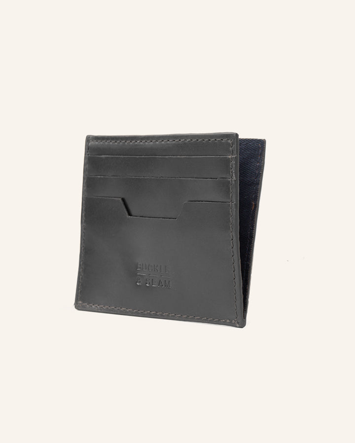 Leather Card Holder Sterling