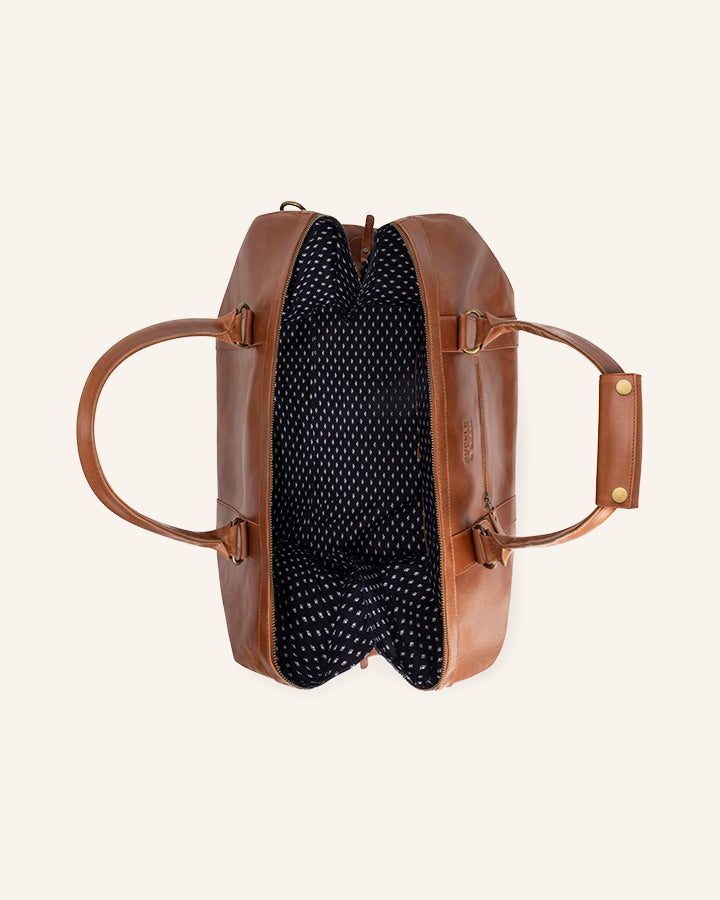 Leather Weekender Willow