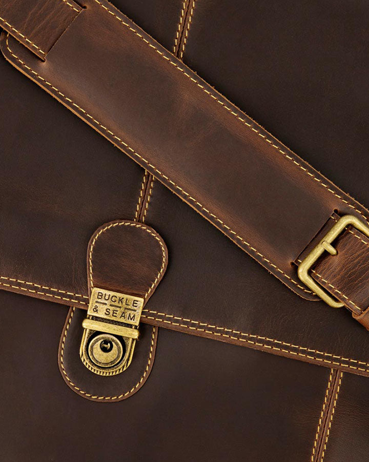 Leather Messenger Bag Sierra - Character Sale