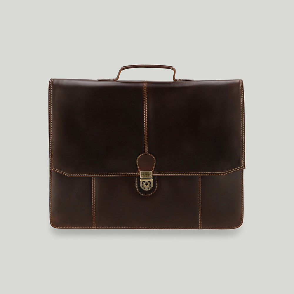 Leather Briefcase Sierra