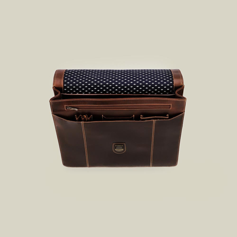 Leather Briefcase Sierra