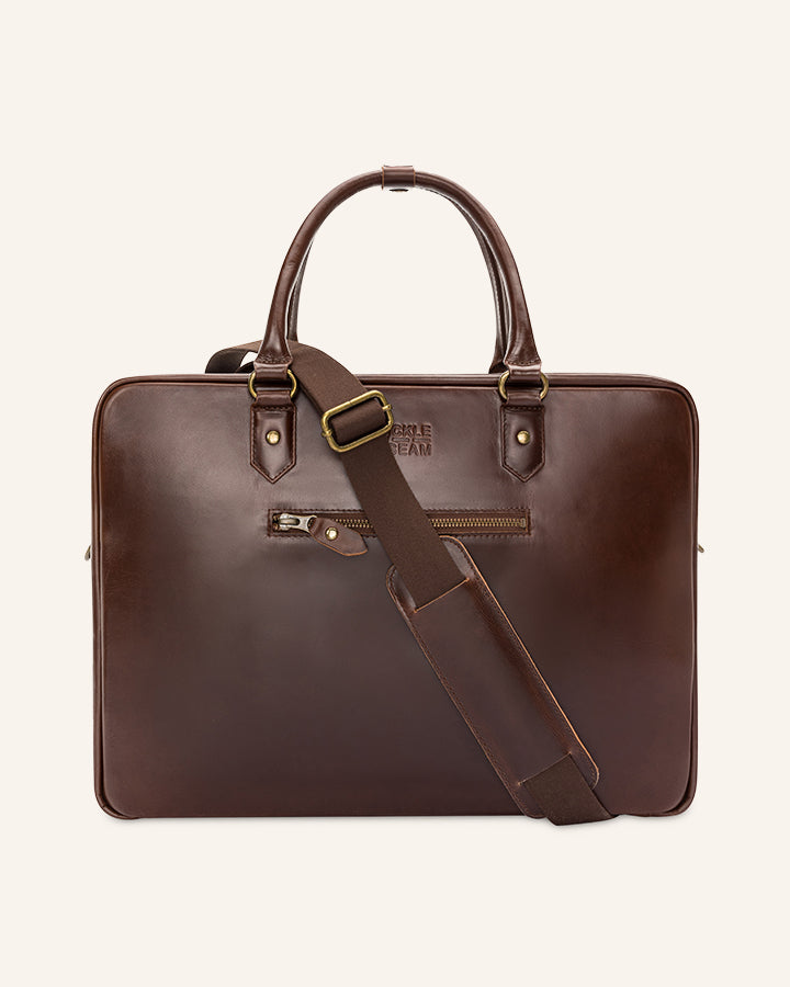 Leather XL Briefcase Albert - Character Sale