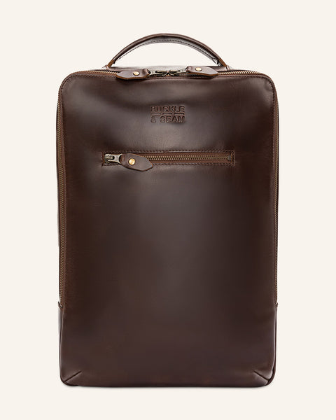 Leather Backpack Leon – Buckle and Seam