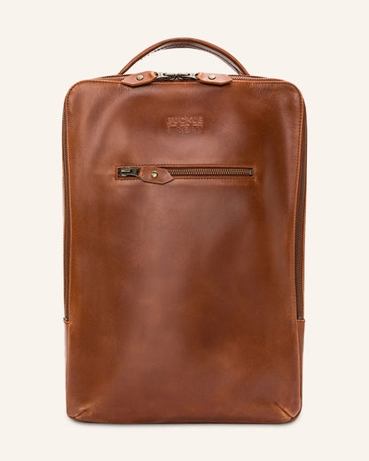 Leather Backpack Leon – Buckle and Seam