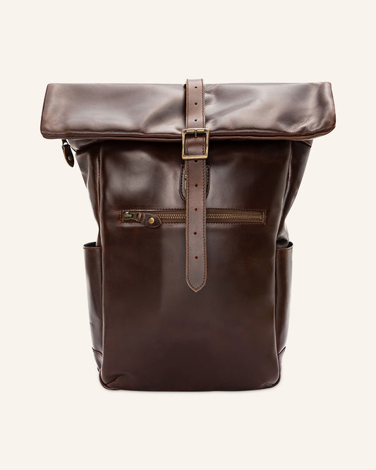 Leather Rolltop Backpack Nomad
