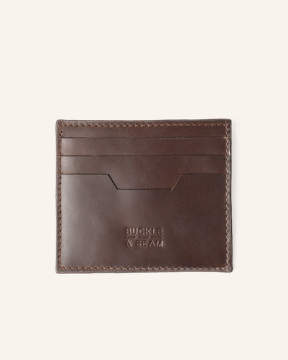 Leather Card Holder Sterling