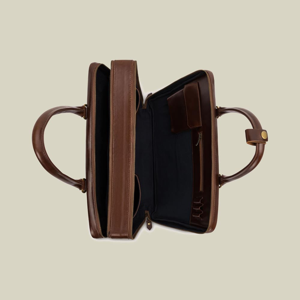 Leather XL Briefcase Albert