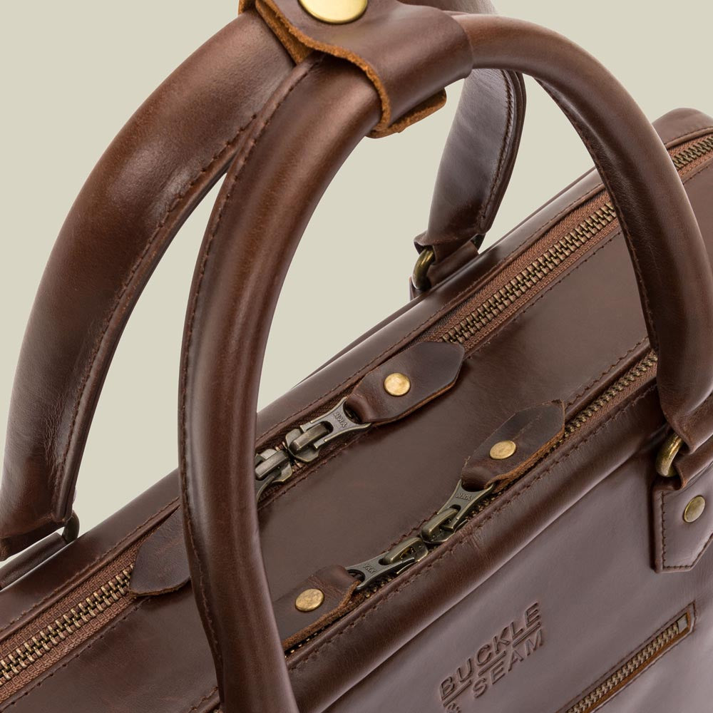 Leather XL Briefcase Albert