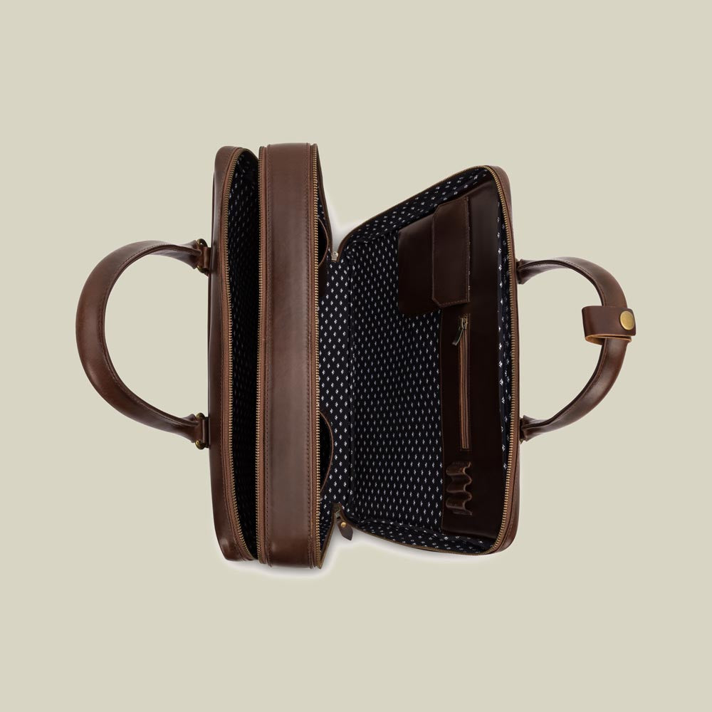 Leather XL Briefcase Albert