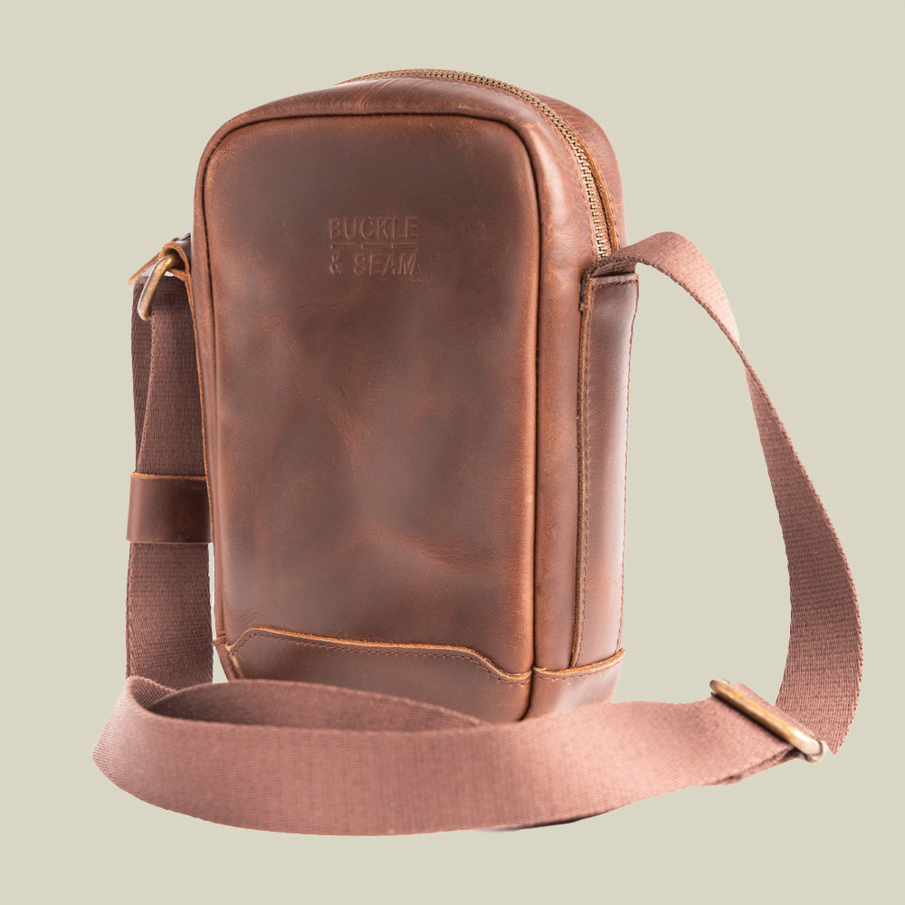 Leder Crossbody Bag Runner