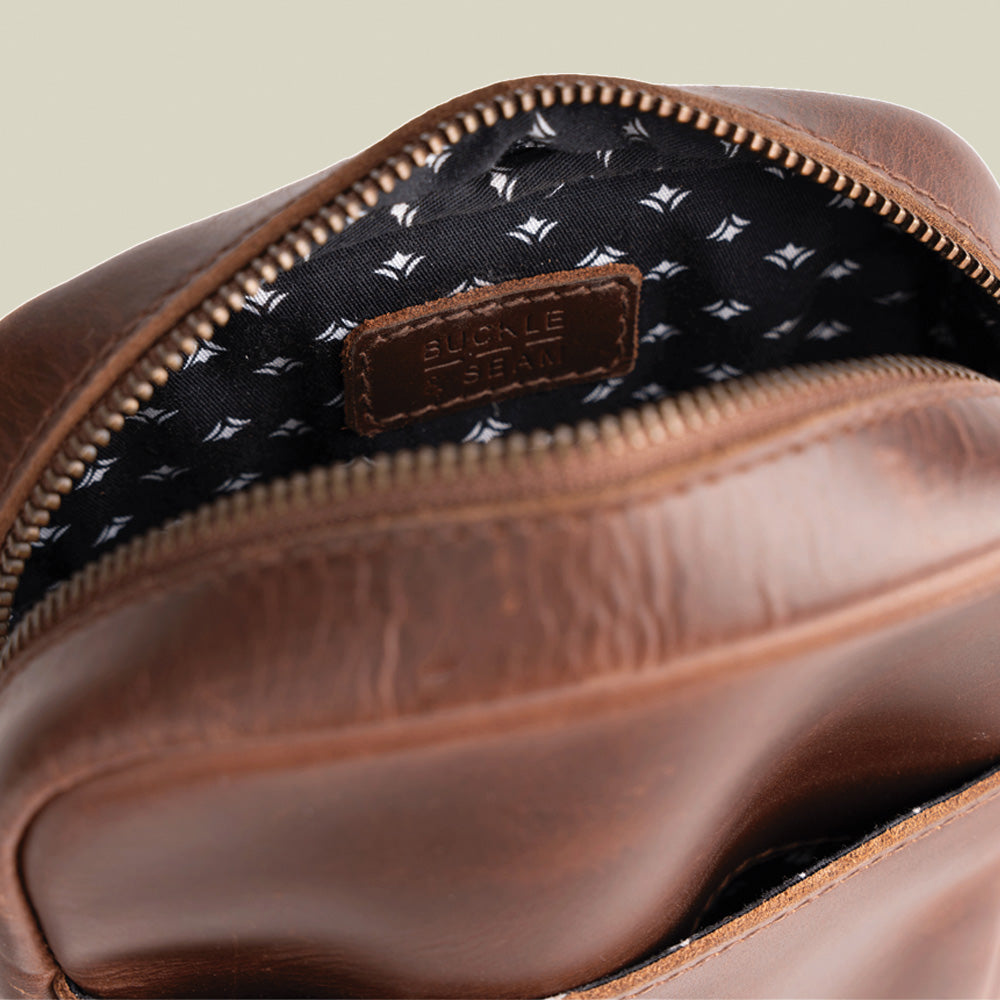 Leder Crossbody Bag Runner