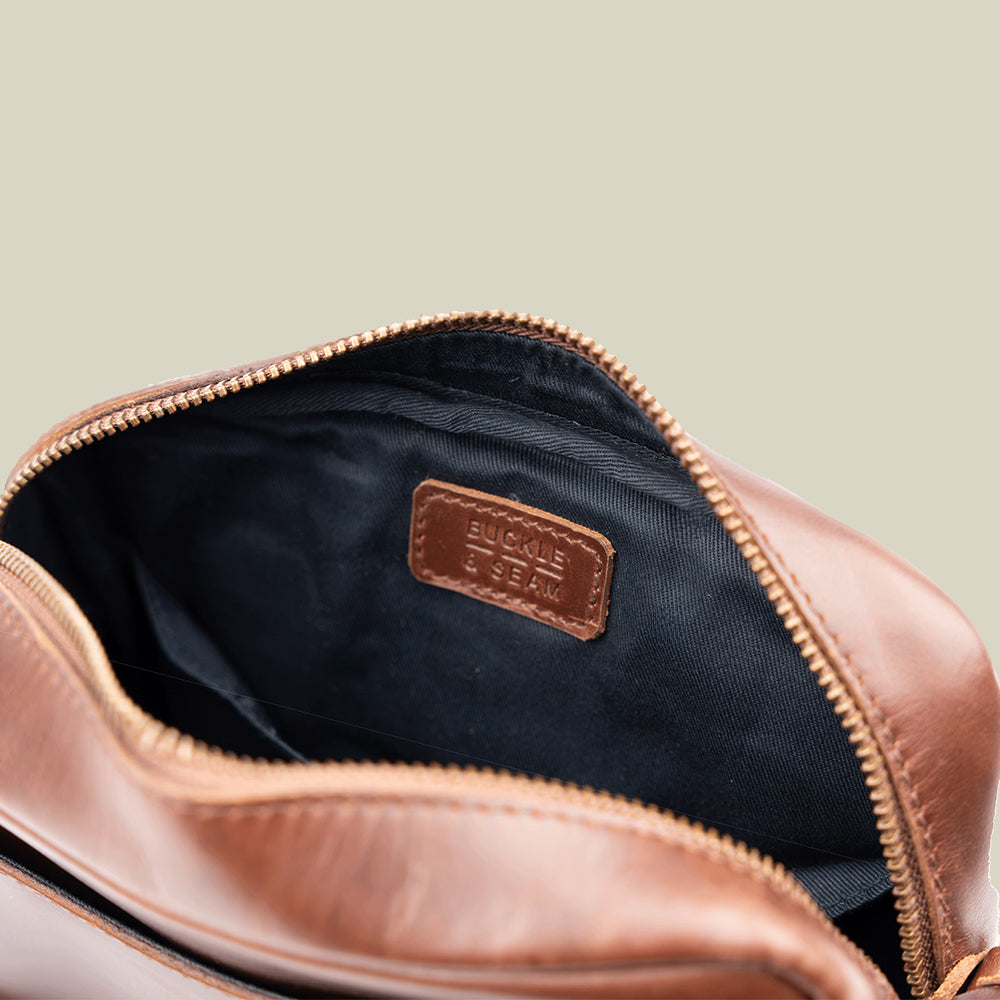 Leder Crossbody Bag Runner