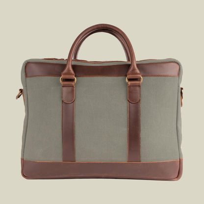 Leather Canvas Business Briefcase Venture