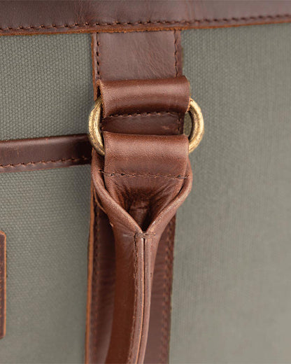 Leather Canvas Business Briefcase Venture
