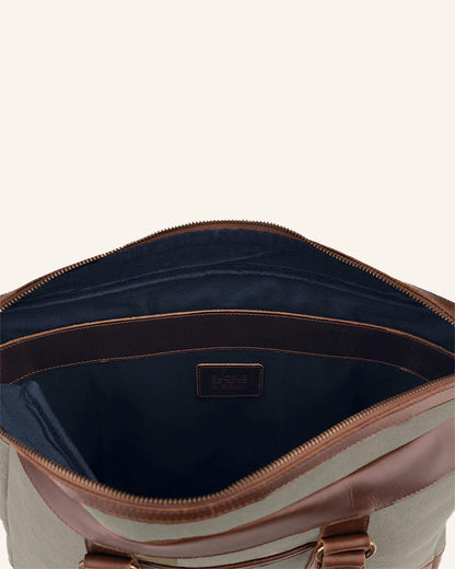 Leather Canvas Business Briefcase Venture