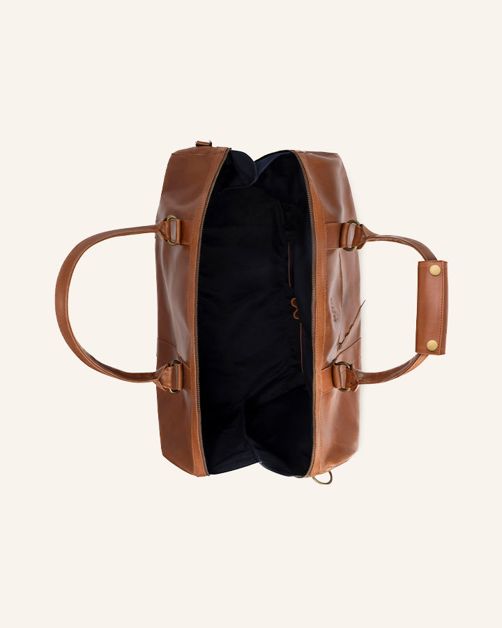 Leather Weekender Willow