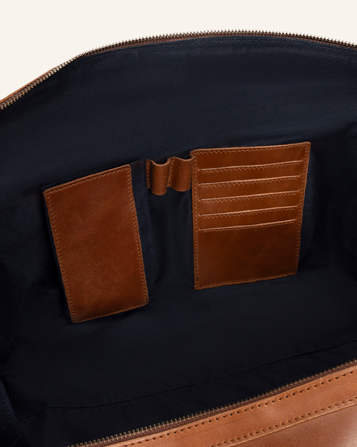 Leather Weekender Willow