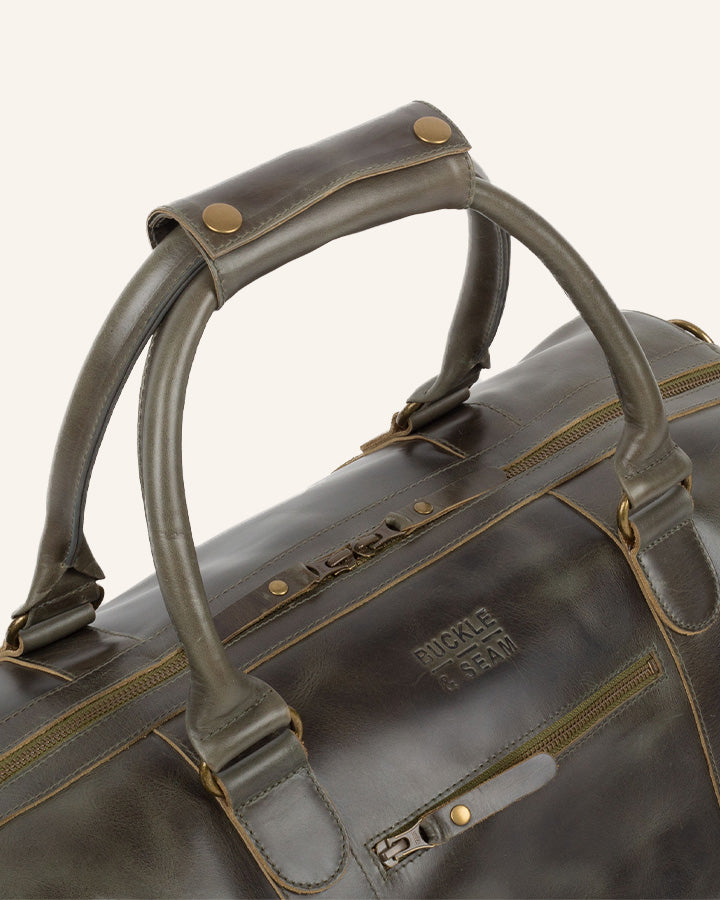 Leather Weekender Willow