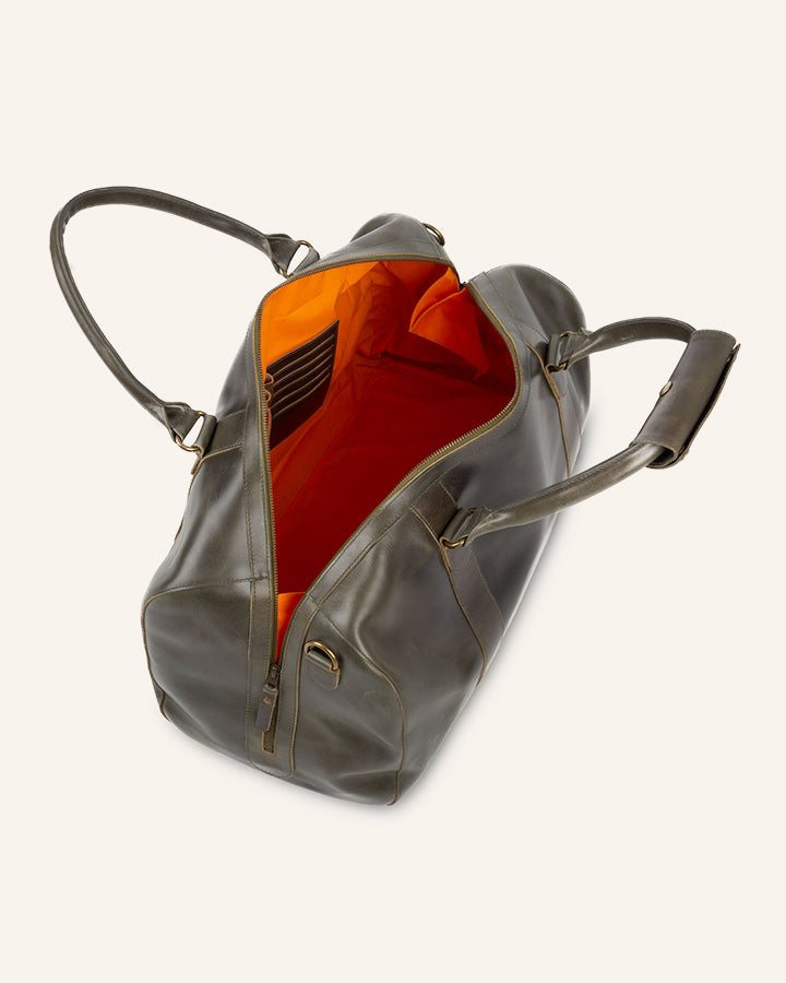 Leather Weekender Willow