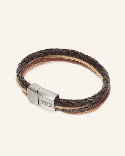 Leather Bracelet Manu brown