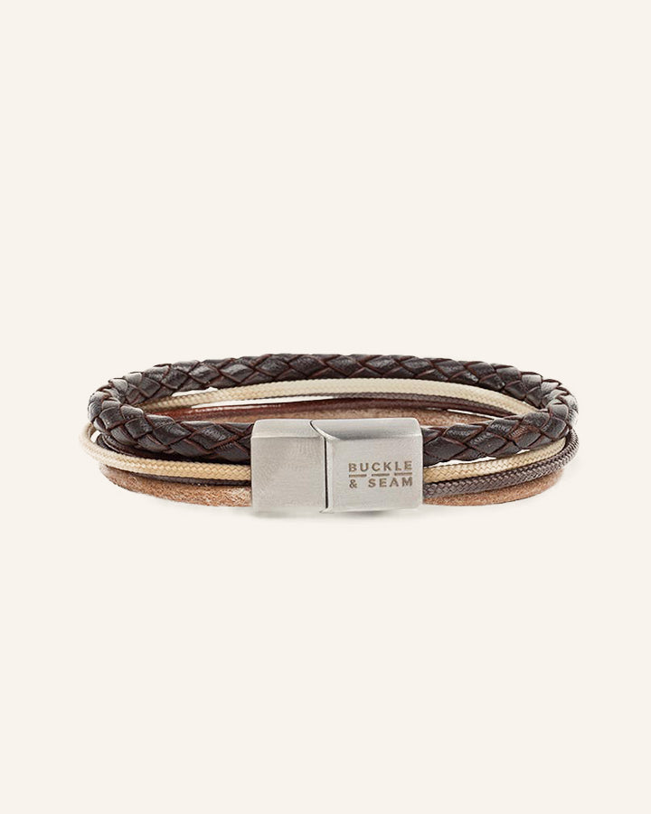 Leather Bracelet Manu brown
