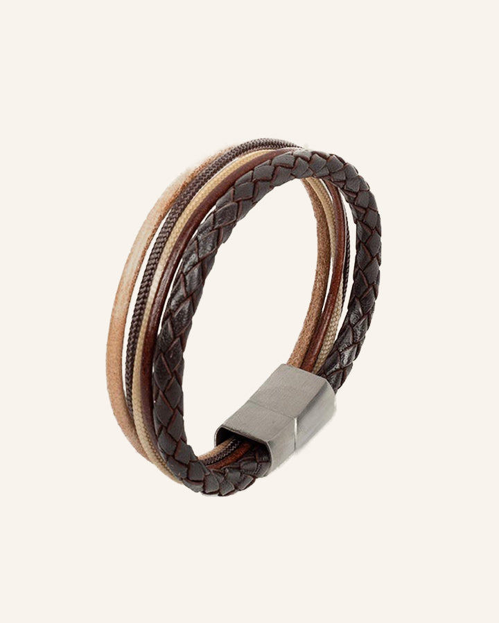Leather Bracelet Manu brown