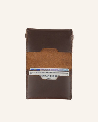 Leder Kartenetui Finley Braun