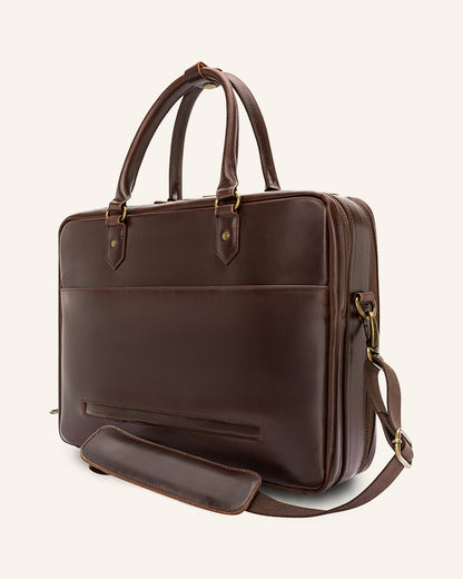 Leather XL Briefcase Albert - Character Sale