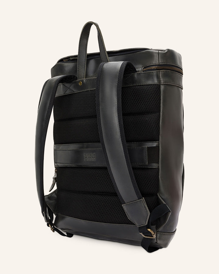 double buckle leather backpack Leather Backpack Siwa – Buckle and Seam