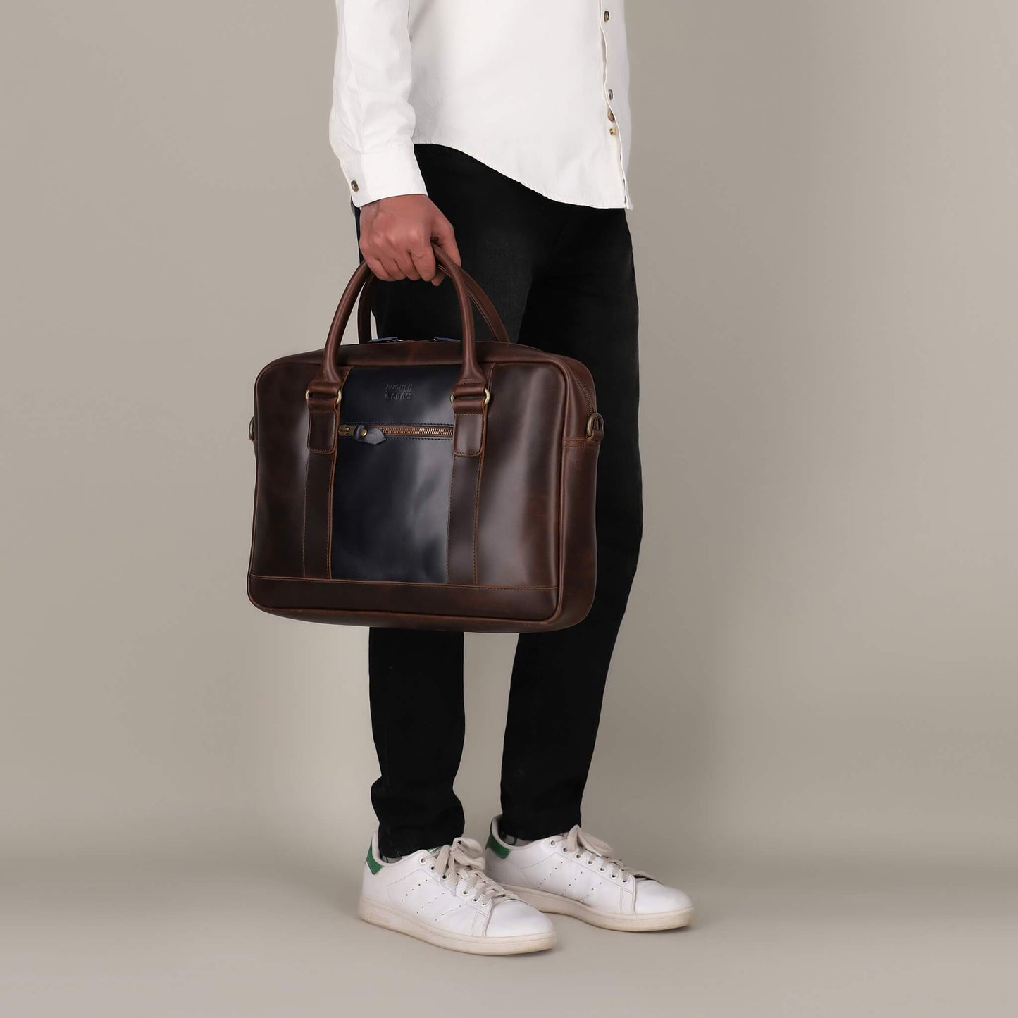 Leather Business Briefcase Everett
