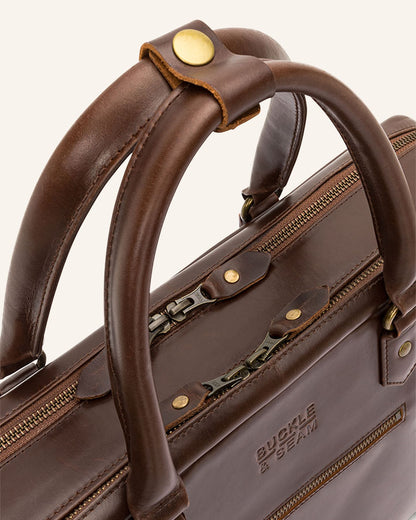 Leather XL Briefcase Albert - Character Sale
