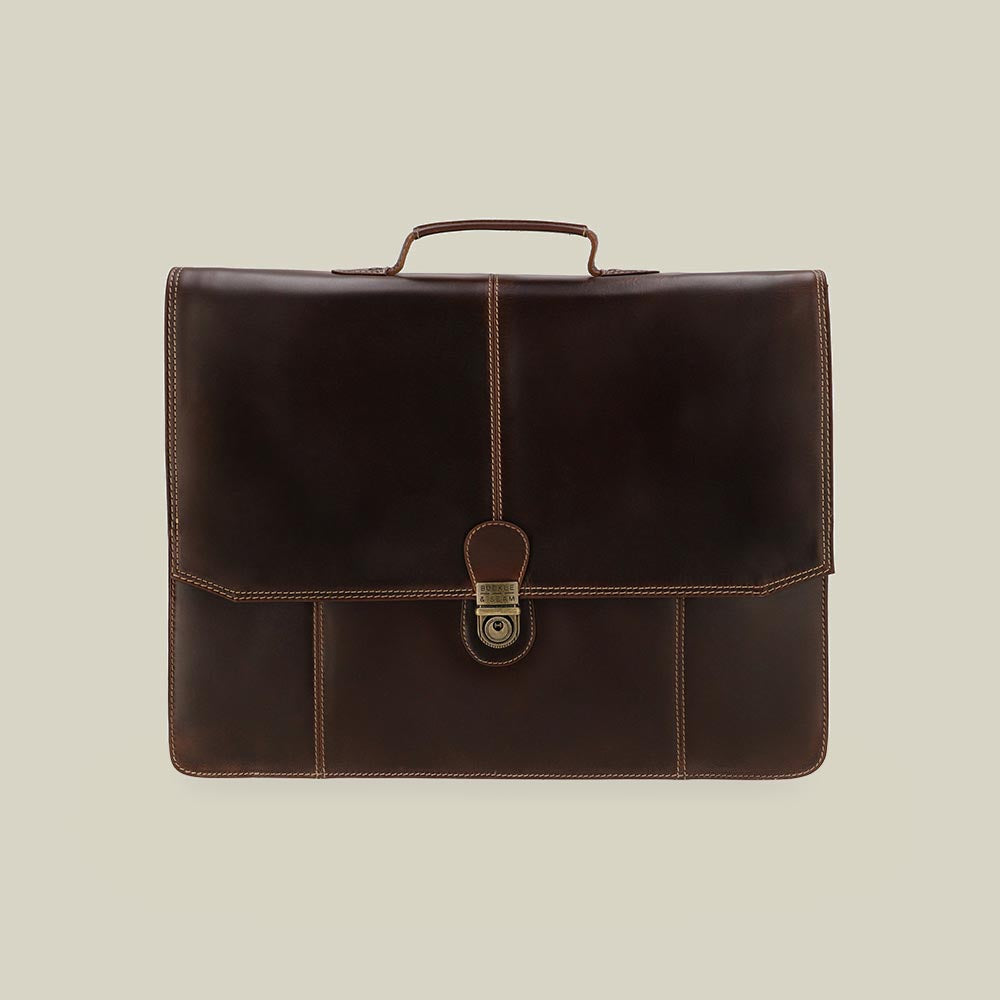 Leather Briefcase Sierra