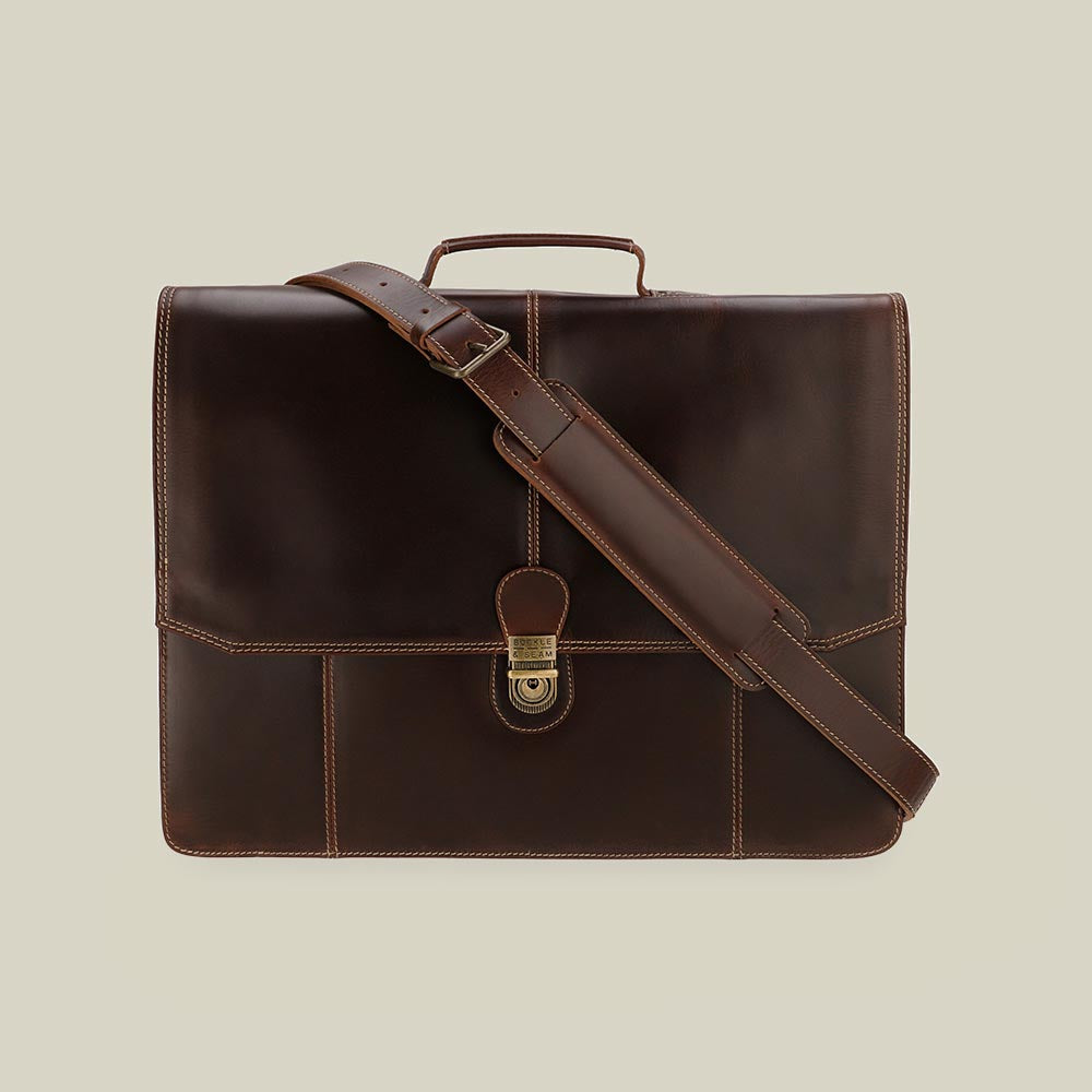 Leather Briefcase Sierra