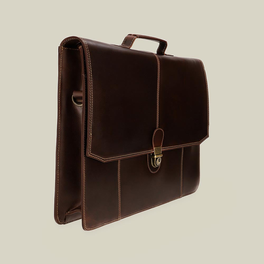 Leather Briefcase Sierra