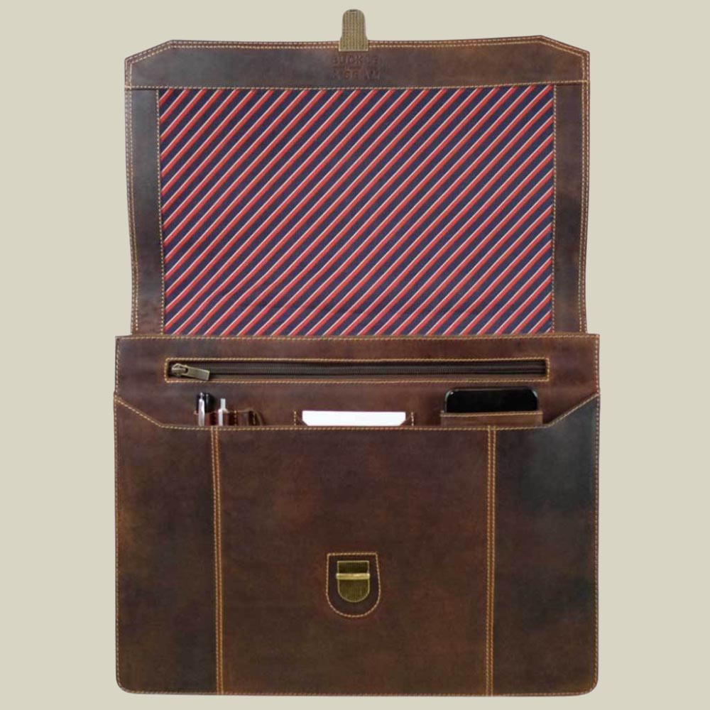 Leather Briefcase Sierra