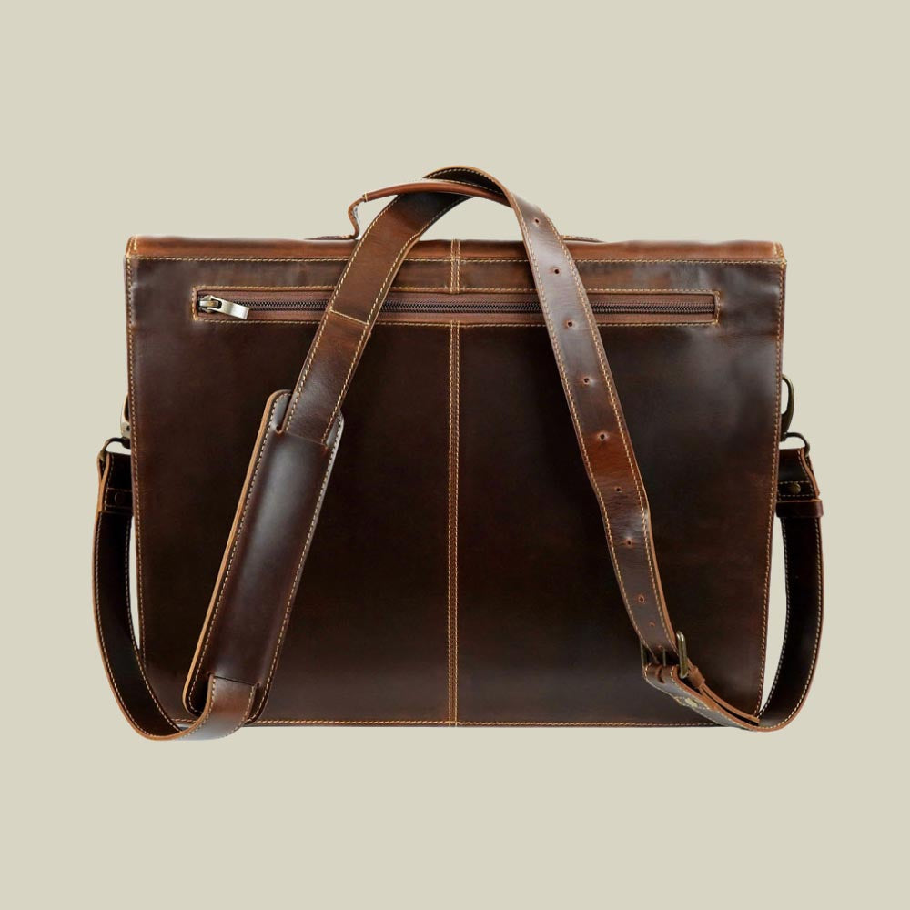 Leather Briefcase Sierra