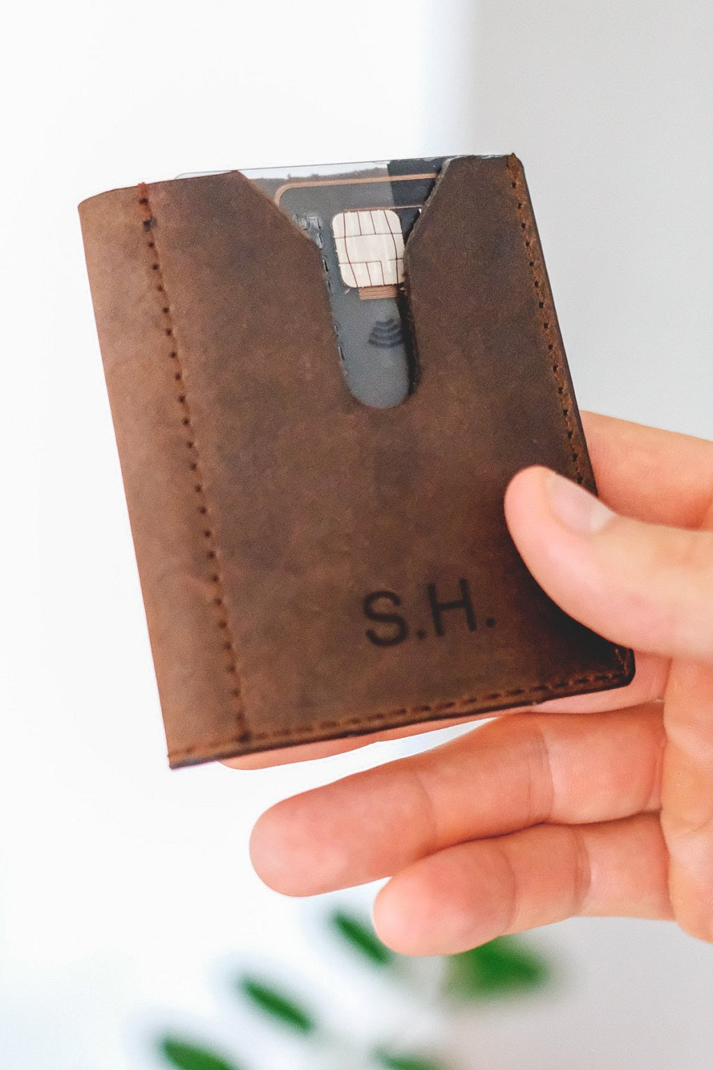 Leder Kartenetui Flint