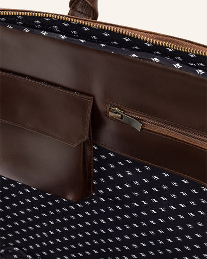 Leather XL Briefcase Albert - Character Sale