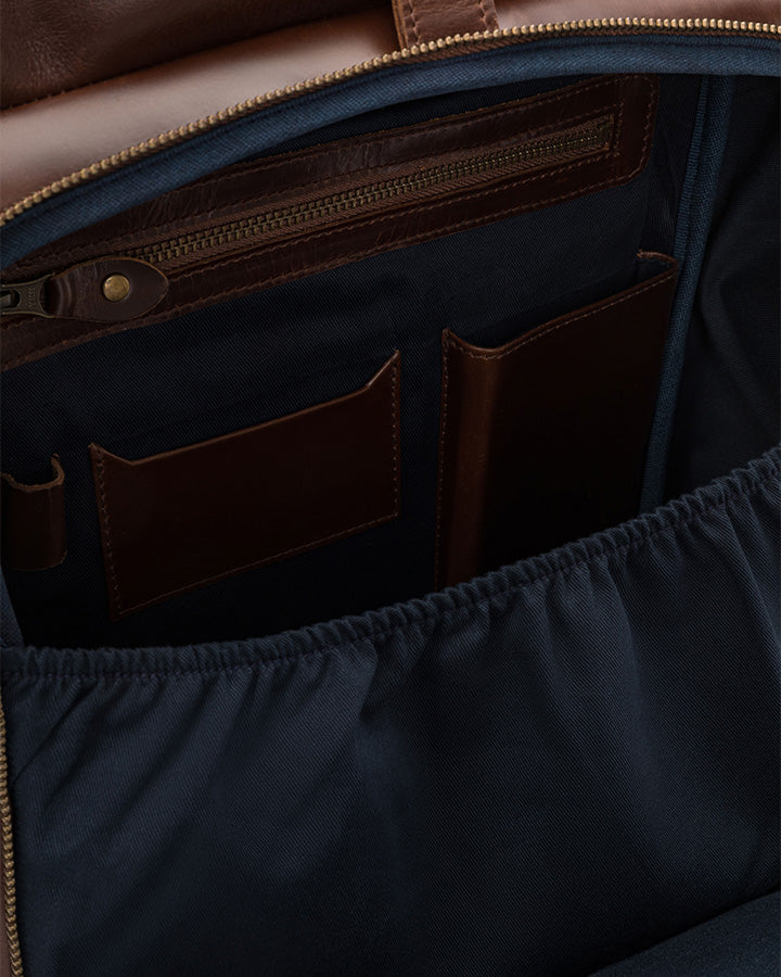 Leder Rolltop Rucksack Nomad - Charakter Sale