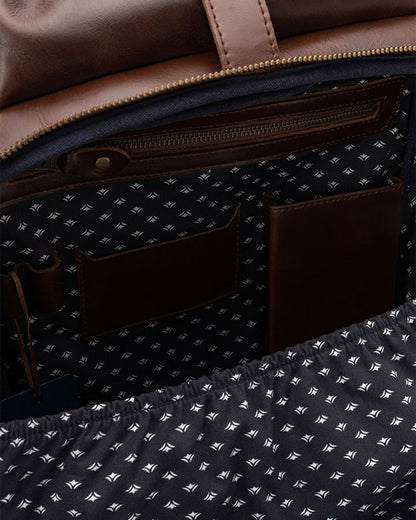 Leder Rolltop Rucksack Norman - Charakter Sale