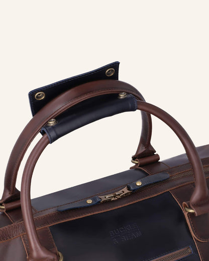 Leather Weekender Willow Mixmatch | Blue