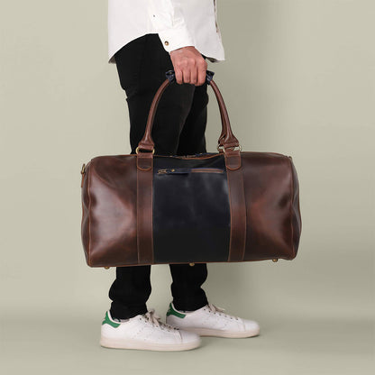 Leather Weekender Willow Mixmatch | Blue