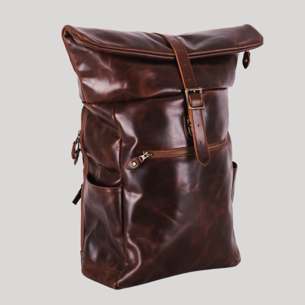 Leather rolltop clearance