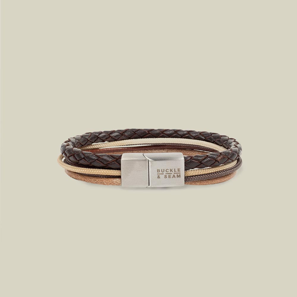 Leather Bracelet Manu brown