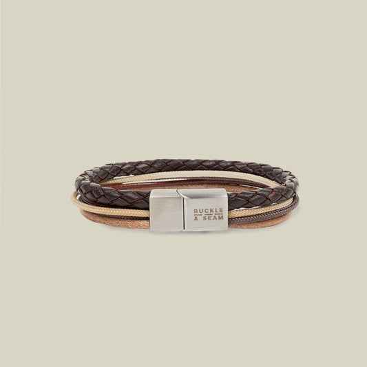 Leder Armband Manu braun