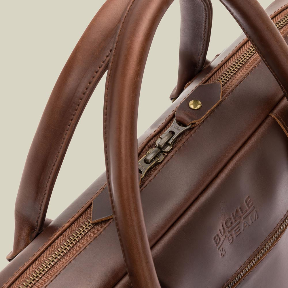 Leather Business Briefcase Everett