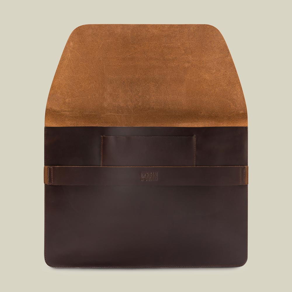 Leder Laptop Sleeve Terra