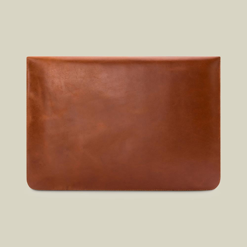 Leder Laptop Sleeve Terra